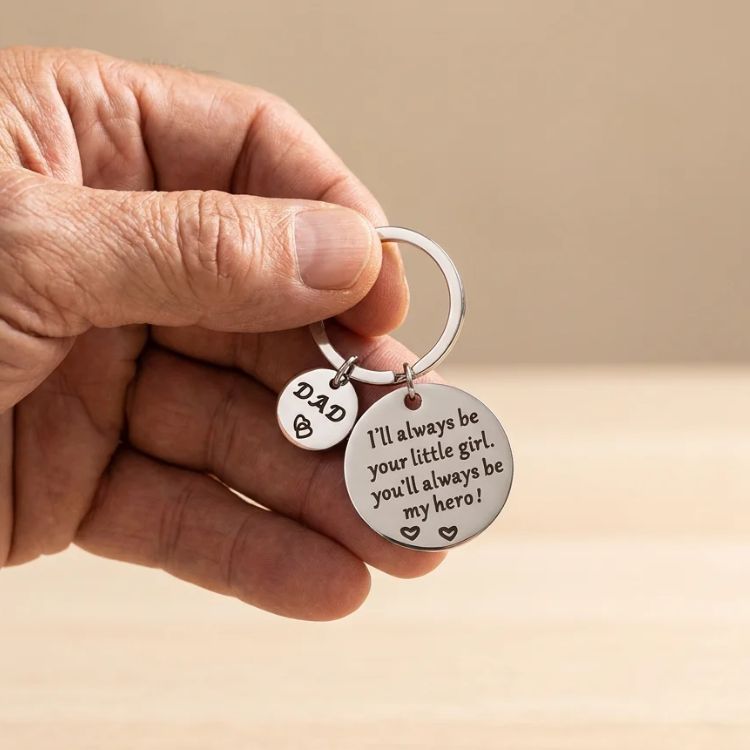 To My Hero, To My Angel – A Keychain for Mom & Dad