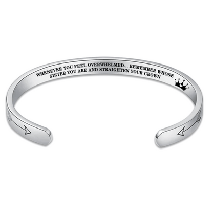Straighten Your Crown – Inspirational Bracelet for Daughter, Mother, Sister & More