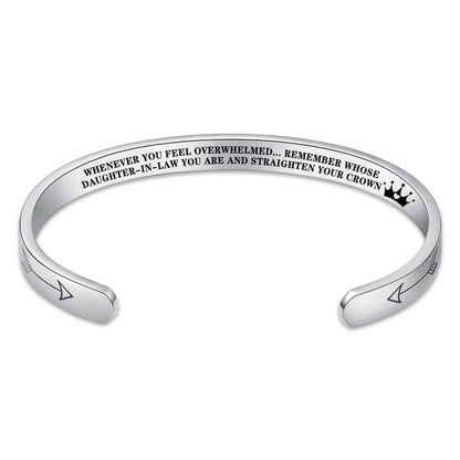 Straighten Your Crown – Inspirational Bracelet for Daughter, Mother, Sister & More
