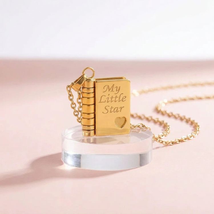My Little Star Book Locket Necklace