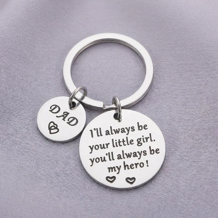 To My Hero, To My Angel – A Keychain for Mom & Dad