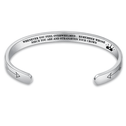 Straighten Your Crown – Inspirational Bracelet for Daughter, Mother, Sister & More