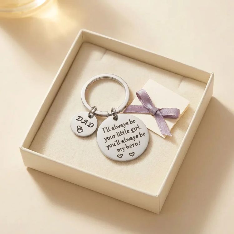 To My Hero, To My Angel – A Keychain for Mom & Dad