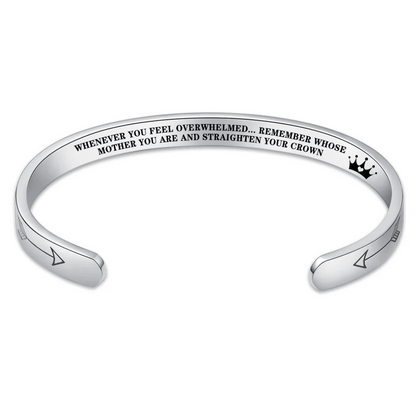 Straighten Your Crown – Inspirational Bracelet for Daughter, Mother, Sister & More