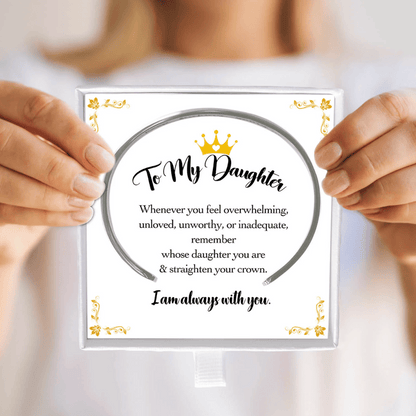 Straighten Your Crown – Inspirational Bracelet for Daughter, Mother, Sister & More